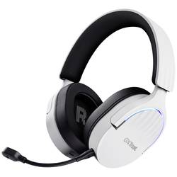 Trust GXT491 FAYZO Headset uzavřená (Over Ear) Bluetooth® Virtual Surround bílá Surround-Sound, Vypnutí zvuku mikrofonu, regulace hlasitosti Gaming