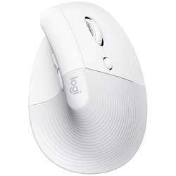 Logitech Lift for Mac Vertical Ergonomic optická ergonomická myš, myš, přenos bezdrátový, 6 tlačítko, 4000 dpi, světle šedá