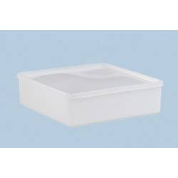 Hünersdorff 910600 dóza, stohovatelné, vhodné pro potraviny, (d x š x v) 208 x 208 x 64 mm, přírodní, 1 ks
