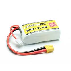 LemonRC 15704 akupack Li-Pol (modelářství), 7.4 V, 650 mAh, články 2, 35 C, Softcase, XT30