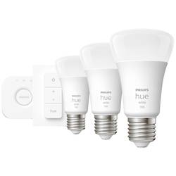 Philips Hue LED žárovka 871951428913000 Energetická třída (EEK2021): F (A - G) Hue White 3er Starter Set inkl. Dimmschalter 3x1050lm 75W E27 28.5 W teplá bílá