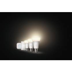 Philips Hue LED žárovka 871951428913000 Energetická třída (EEK2021): F (A - G) Hue White 3er Starter Set inkl. Dimmschalter 3x1050lm 75W E27 28.5 W teplá bílá