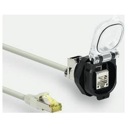 Lütze RJ45 F/M 180° 0,6m PVC CAT.6A PC Vestavná zásuvka RJ45, 493081.0060, piny: 8, 0.6 m, 1 ks