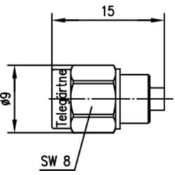 Telegärtner 100024788, zlatá, 1 ks