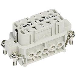 HARTING Han® 10A-F-s 09200102812 konektorová vložka, zásuvka, seria Han® A, 1 ks