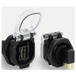 Lütze HDMI F/F 90° PC Vestavná zásuvka pro čidlo/aktuátor, 493091, piny: 19, 1 ks