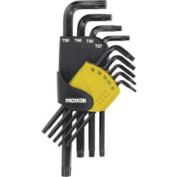 Proxxon Industrial vnitřní šestihran (TX) sada klíčů T 8, T 10, T 15, T 20, T 25, T 27, T 30, T 40, T 50 9dílná