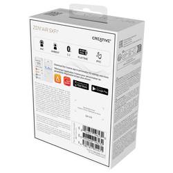 Creative Zen Air SXFI špuntová sluchátka (In Ear) Bluetooth® bílá odolné vůči potu, voděodolná, Indikátor nabití, vč. nabíjecí a dokovací stanice