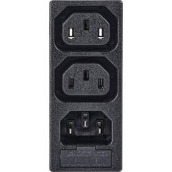 TRU COMPONENTS TC-10475852 IEC zástrčka C13/C14 C 13, 14 zásuvka, vestavná vertikální, zástrčka, vestavná rovná Počet kontaktů: 3 10 A černá 1 ks