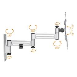 My Wall HC2-3L TV držák na zeď 33 cm (13) - 109,2 cm (43) otočný, naklápěcí integrovaná vodováha
