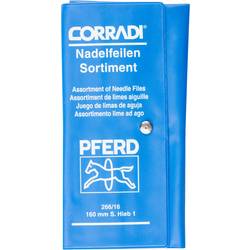 PFERD TOOLS 12314082 Sada jehlových pilníků CORRADI švýcarské síto 1 v PVC svinovací brašně Délka 160 mm 1 ks
