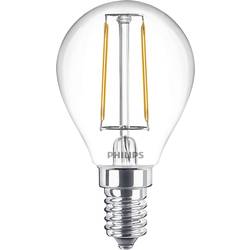 Philips LED 77755500 LED Energetická třída (EEK2021) E (A - G) E14 kapkový tvar 2 W = 25 W teplá bílá (Ø x v) 4.5 cm x 8 cm vlákno 1 ks