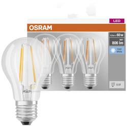 OSRAM HOMELIGHTING 4058075819535 LED Energetická třída (EEK2021) E (A - G) E27 klasická žárovka 6.5 W = 60 W neutrální bílá (Ø x v) 60 mm x 60 mm 3 ks