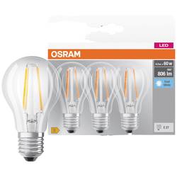 OSRAM HOMELIGHTING 4058075819535 LED Energetická třída (EEK2021) E (A - G) E27 klasická žárovka 6.5 W = 60 W neutrální bílá (Ø x v) 60 mm x 60 mm 3 ks