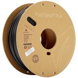 Polymaker 70821 PolyTerra PLA vlákno pro 3D tiskárny PLA plast Nižší obsah plastů 2.85 mm 1000 g černá (matná) 1 ks