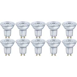 OSRAM 4058075036680 LED Energetická třída (EEK2021) F (A - G) GU10 žárovka 4.3 W = 50 W teplá bílá (Ø x d) 50 mm x 54 mm 10 ks