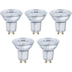 OSRAM HOMELIGHTING 4058075090460 LED Energetická třída (EEK2021) F (A - G) GU10 žárovka 4.3 W = 50 W teplá bílá (Ø x d) 50 mm x 52 mm 5 ks