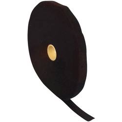 FASTECH® T0601099991125 pásek se suchým zipem ke spojování háčková a flaušová část (d x š) 25000 mm x 10 mm černá 25 m