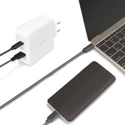 LogiLink PA0281 USB nabíječka, USB Power Delivery (USB-PD) , 1x USB A , 1x USB-C®, 100 W, Dodávka energie, bílá