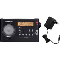 Sangean PR-D7 PR-D7-BK přenosné rádio, FM, AM, FM, funkce alarmu, černá