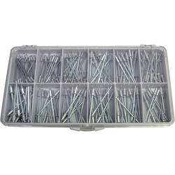 TOOLCRAFT DIN 7337 ALU/STZN Sortiment nýtů Množství 1 sada