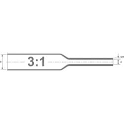HellermannTyton 308-32403 smršťovací bužírka bez lepidla transparentní 24 mm 8 mm Poměr smrštění:3:1 3 m