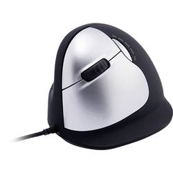 R-GO Tools HE (RGOHELELA) ergonomická myš, přenos USB, 5 tlačítko, 500 dpi, 1500 dpi, 2000 dpi, 3500 dpi, černá/stříbrná