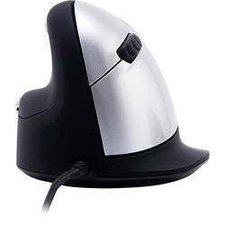 R-GO Tools HE (RGOHELELA) optická ergonomická myš, přenos USB, 5 tlačítko, 500 dpi, 1500 dpi, 2000 dpi, 3500 dpi, černá/stříbrná