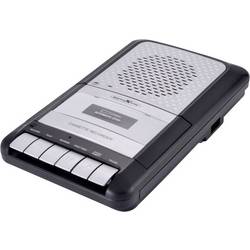 Přenosný přehrávač kazet Walkman Reflexion CCR8010, funkce nahrávání, černá, šedá