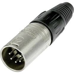 Neutrik NC5MX XLR konektor zástrčka, rovná Pólů: 5 stříbrná 1 ks