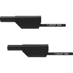 Schützinger VSFK 8500 / 1 / 50 / SW bezpečnostní měřicí kabely 4 mm zástrčka 4 mm zástrčka 50.00 cm černá 1 ks