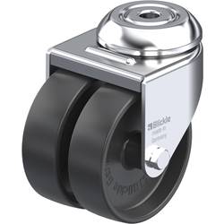 Blickle 106732 LMDA-POA 75G Dvojité otočné kolečko ve vidlici Ø kola: 75 mm nosnost (max.): 100 kg 1 ks