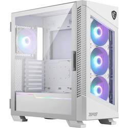 MSI MPG Velox 100R midi tower PC skříň bílá 3 předinstalované LED ventilátory, 1 předinstalovaný LED ventilátor, boční okno, prachový filtr
