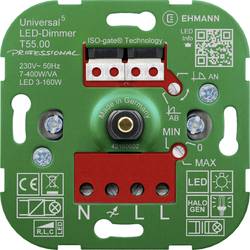 Ehmann 5500x0000 univerzální stmívač Vhodné pro svítidlo: LED žárovka, halogenová žárovka, žárovka, vláknová LED, LED driver