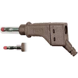 Stäubli XZGL-425 banánek zástrčka, rovná Ø pin: 4 mm hnědá 1 ks