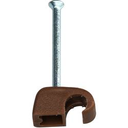 Kopp 342606089 hřebíkové příchytky 342606089 Průměr kabelového svazku (rozsah) 4 do 7 mm hnědá 50 ks
