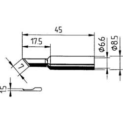 Ersa 0832AD pájecí hrot zkosený, ERSADUR Velikost hrotů 1.50 mm Obsah 1 ks