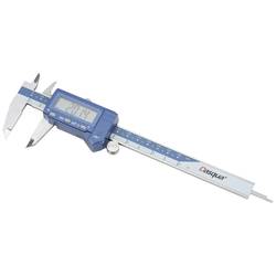 Dasqua 2015-2405 Digitální posuvné měřítko DIN EN 862, odolný vůči oleji, IP67 měřicí rozsah: 150 mm nerezová ocel 1 ks