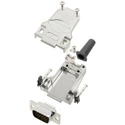 TRU COMPONENTS TCDTZF09HDP15K 7709536 sada D-SUB kolíkové lišty 180 ° Pólů: 15 pájecí kalíšek 1 ks
