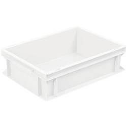 BRB Lagertechnik 1658546 stohovací zásobník , Basic, vhodné pro potraviny, (d x š x v) 400 x 300 x 120 mm, bílá, 1 ks