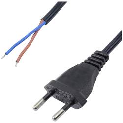 Akyga AK-OT-06A napájecí síťový kabel [1x Euro zástrčka - 1x kabel s otevřenými konci] černá 3.00 m