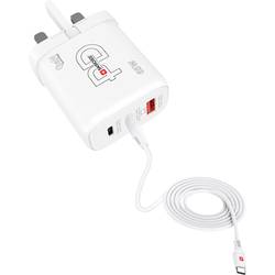Skross Power Charger 65W PD GaN Combo+ UK USB nabíječka 65 W 1x USB A , 2x USB-C® Dodávka energie vnitřní