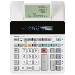 Sharp EL-1901 stolní kalkulačka, displej (počet míst) 12, 230 V, šedá, bílá