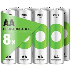 GP ReCyko akumulátor AA Ni-MH, 2100 mAh, 1.2 V, 8 ks
