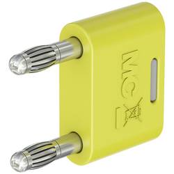 Stäubli KS-4N-19 spojovací konektor žlutá Ø pin: 4 mm Rozestup hrotů: 19 mm 1 ks