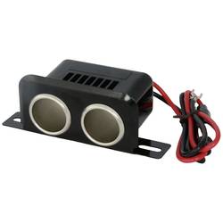 HP Autozubehör Dvojitá zásuvka Proudová zatížitelnost (max.)=10 A Montáž na nebo pod omítku 12/24 V