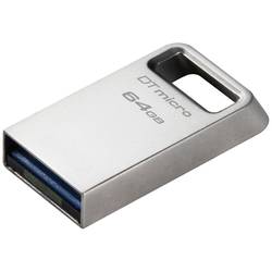 Kingston DataTraveler® Micro USB flash disk Retail 64 GB stříbrná DTMC3G2/64GB USB 3.2 (Gen 1x1)