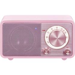 Sangean WR-7 Genuine Mini A500408 stolní rádio, FM, Bluetooth, s akumulátorem, růžová