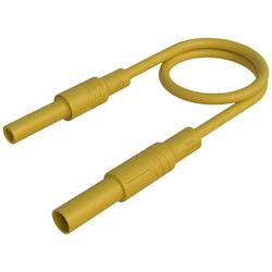 SKS Hirschmann MAL S GG-B 100/2,5 ge bezpečnostní měřicí kabely 4mm bezpečnostní zástrčka 4mm bezpečnostní zdířka 100 cm žlutá 1 ks