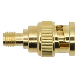 Mueller Electric BU-P4289 adaptérový konektor, BNC zástrčka - SMA zásuvka, mosaz